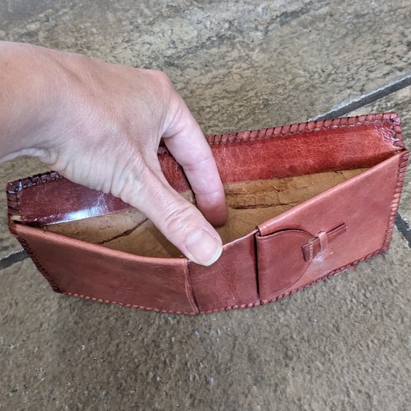 Leather Wallet Set Hand Made in India - Picture 7 of 9